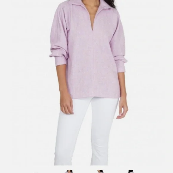 ANN MASHBURN Gray Viola Top - Picture 5 of 6